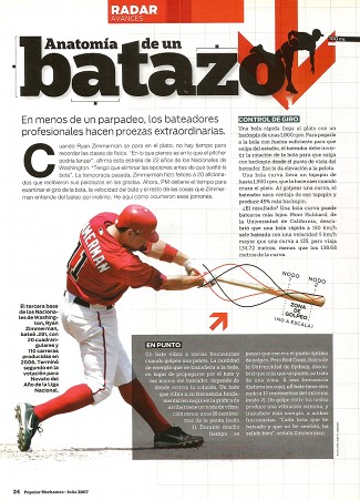 Béisbol - Anatomía de un batazo - Julio 2007
