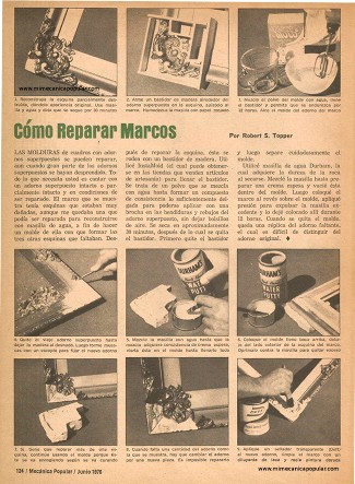 Cómo Reparar Marcos - Junio 1976