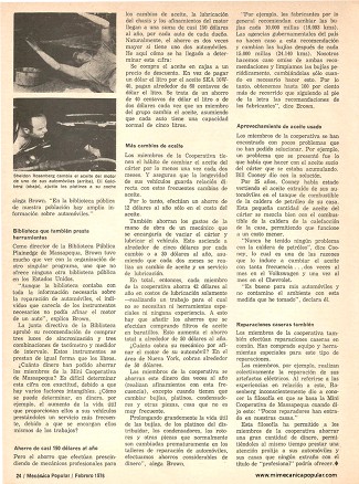 Cómo Hacer una Cooperativa de Mecánicos - Febrero 1976