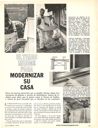 Últimos medios para modernizar su casa - Diciembre 1963