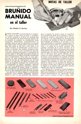 Bruñido Manual en el taller - Septiembre 1958