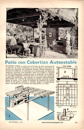 Patio con Cobertizo Autoestable - Octubre 1959