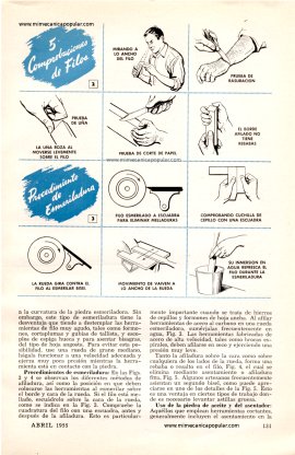 Conserve Sus Herramientas De Taller Afiladas - Abril 1955