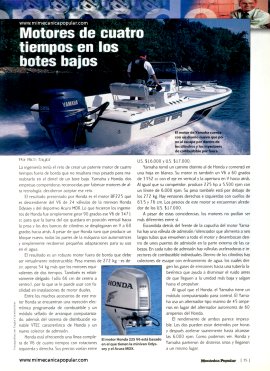 Motores de cuatro tiempos en los botes bajos - Enero 2002