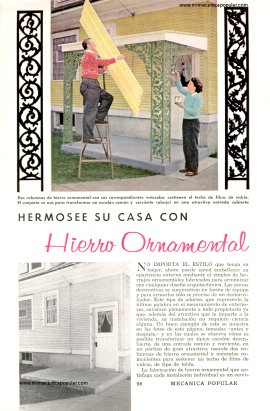 Hermosee su casa con Hierro Ornamental - Julio 1955