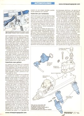 Arreglando salideros de los inyectores de combustible -Julio 1991