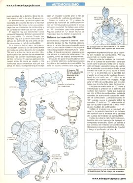 Arreglando salideros de los inyectores de combustible -Julio 1991