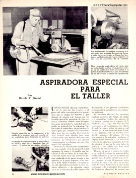 Aspiradora especial para el taller - Enero 1963