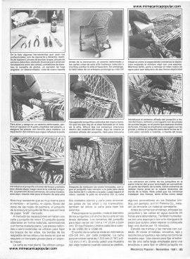 Cómo reparar muebles de mimbre - Noviembre 1981