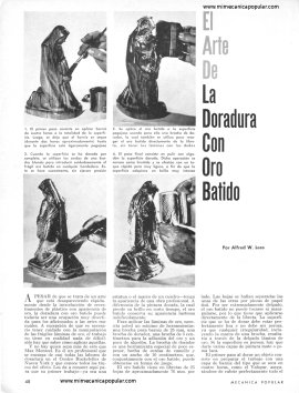 El Arte De La Doradura Con Oro Batido - Marzo 1965