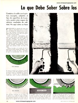 Lo que Debe Saber Sobre los Rodillos de Pintura - Enero 1968