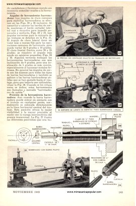 Mejores Barrenados -Torno metal - Noviembre 1949