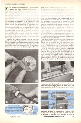 Métodos de Encubrir para Pintar a Pistola - Agosto 1958