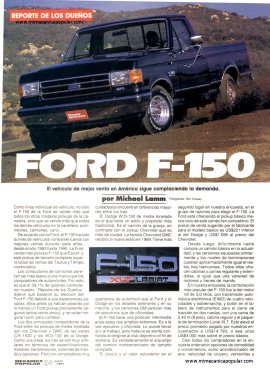 Reporte de los dueños: Ford F-150 -Julio 1991