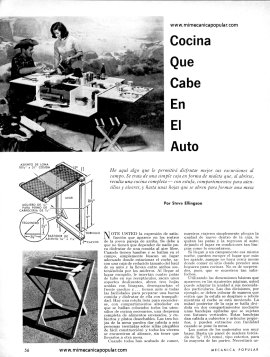 Cocina Que Cabe En El Auto - Agosto 1965