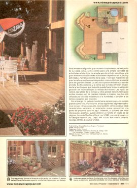Construya una terraza de madera - Septiembre 1985