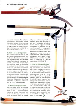Una guía de herramientas para podar plantas saludables - Noviembre 1999