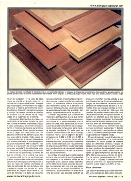 Madera para sus muebles - Febrero 1987