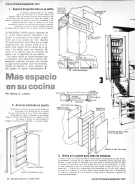 Más espacio en su cocina - Febrero 1977