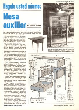 Construya una Mesa auxiliar - Octubre 1986