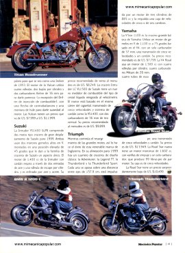 Las motocicletas grandes de Mayo 1999