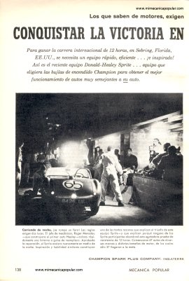 Publicidad - Bujías Champion - Julio 1961