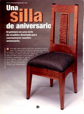 Una silla de aniversario - Marzo 2002
