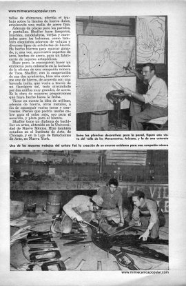Cuadros en Hierro Forjado - Julio 1958