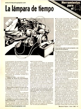Herramientas para el auto -La lámpara de tiempo - Enero 1982
