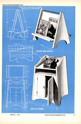 Cuatro sencillos trabajos -uno por día - Abril 1959