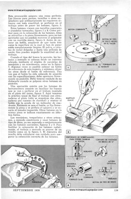 El Uso de Botones de Herramentero - Septiembre 1959