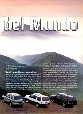 Deportivos utilitarios en la Cima del Mundo - Mayo 1999
