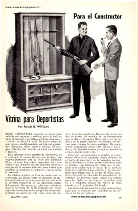 Vitrina para Deportistas - Mayo 1959