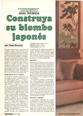 Construya su biombo japonés - Julio 1991