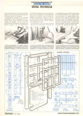 Construya su biombo japonés - Julio 1991