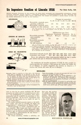 Informe de los dueños: Lincoln 1956 - Mayo 1956
