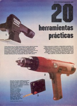 20 herramientas prácticas para trabajar madera - Febrero 1986