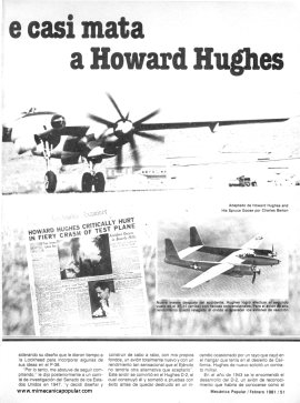 El misterioso avión que casi mata a Howard Hughes - Febrero 1981