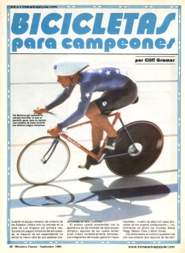 Bicicletas para campeones -Septiembre 1985