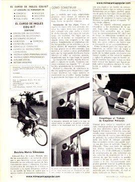 Cómo Construir Vigas Antiguas - Abril 1970