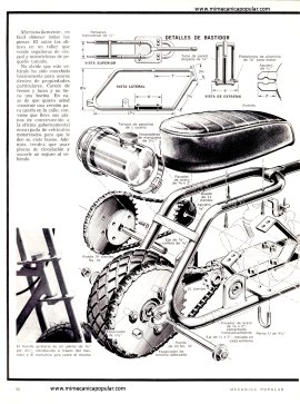 Construya esta DIMINUTA MOTOCICLETA - Abril 1970