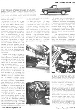 Informe de los dueños: Camioneta Chevrolet Luv -Junio 1974