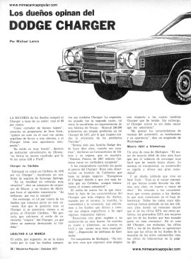 Informe de los Dueños: Dodge Charger -Octubre 1977
