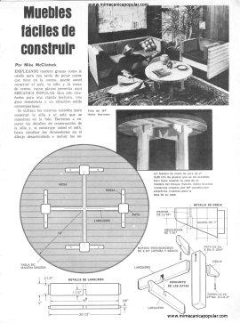 Muebles fáciles de construir - Marzo 1977