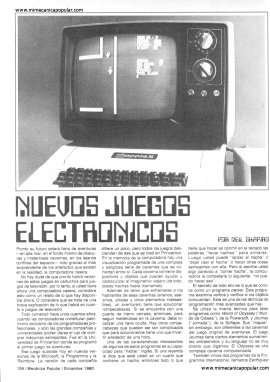 Nuevos Juegos Electrónicos -Diciembre 1980
