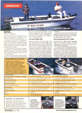 Prueba Comparativa: Botes de pesca -Julio 1991