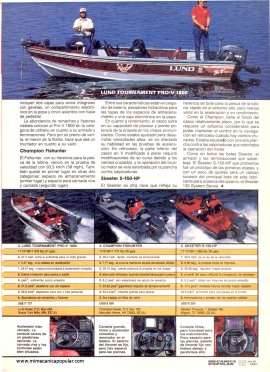 Prueba Comparativa: Botes de pesca -Julio 1991