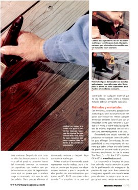 Consejos sencillos para renovar pisos de madera al exterior - Mayo 2000