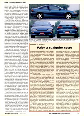 Reporte de los dueños: Chevrolet Cavalier -Mayo 1995