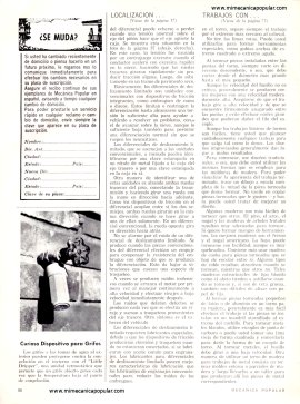 Trabajos con el TORNO para Aficionados -madera - Abril 1970